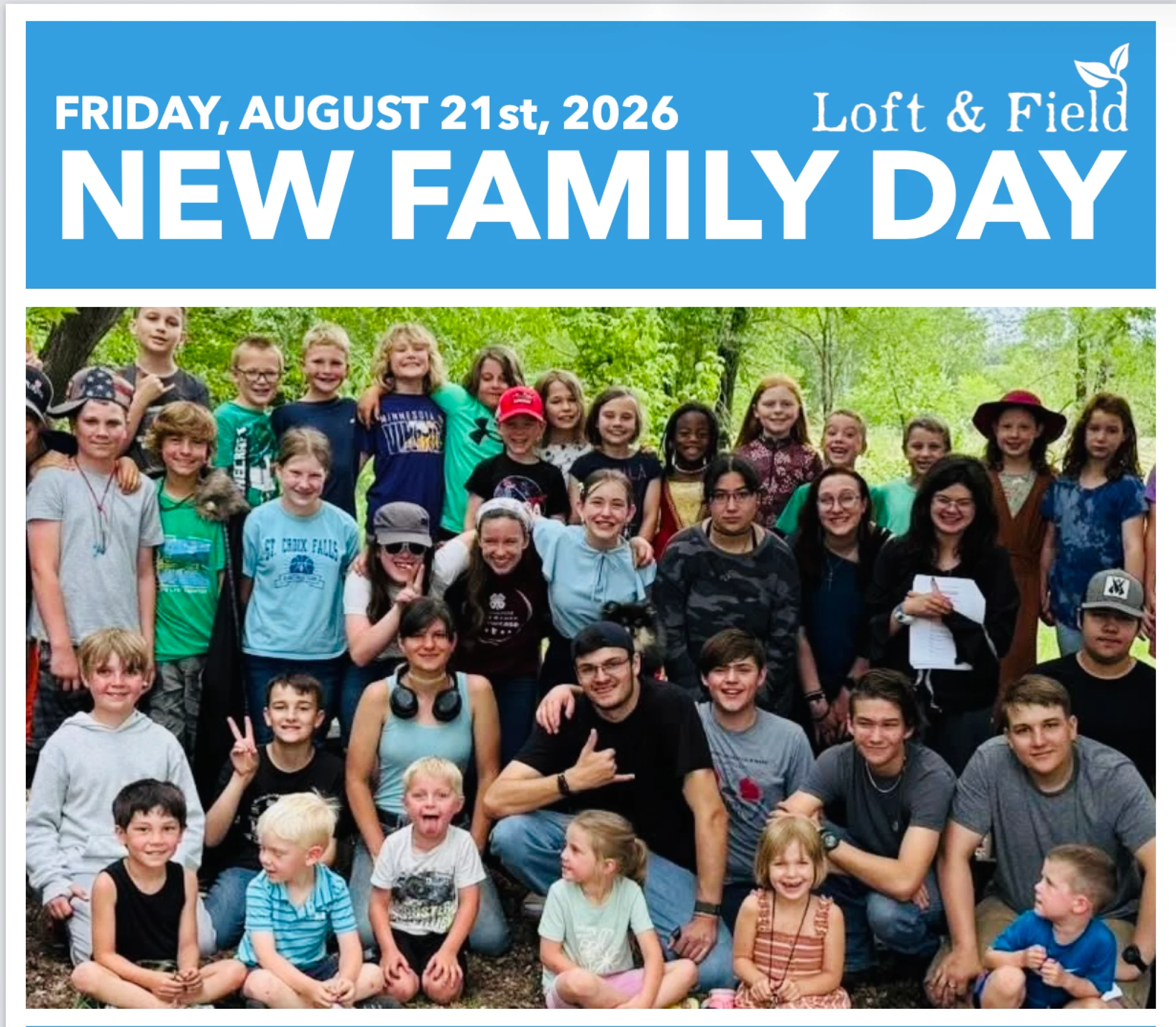 New Family Day Open House RSVP